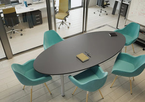 Kito Round Meeting Table Panel Leg Base 2