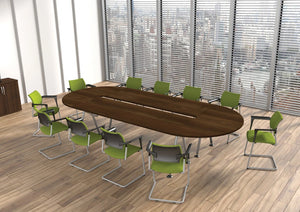 Kito Round Meeting Table Panel Leg Base 5