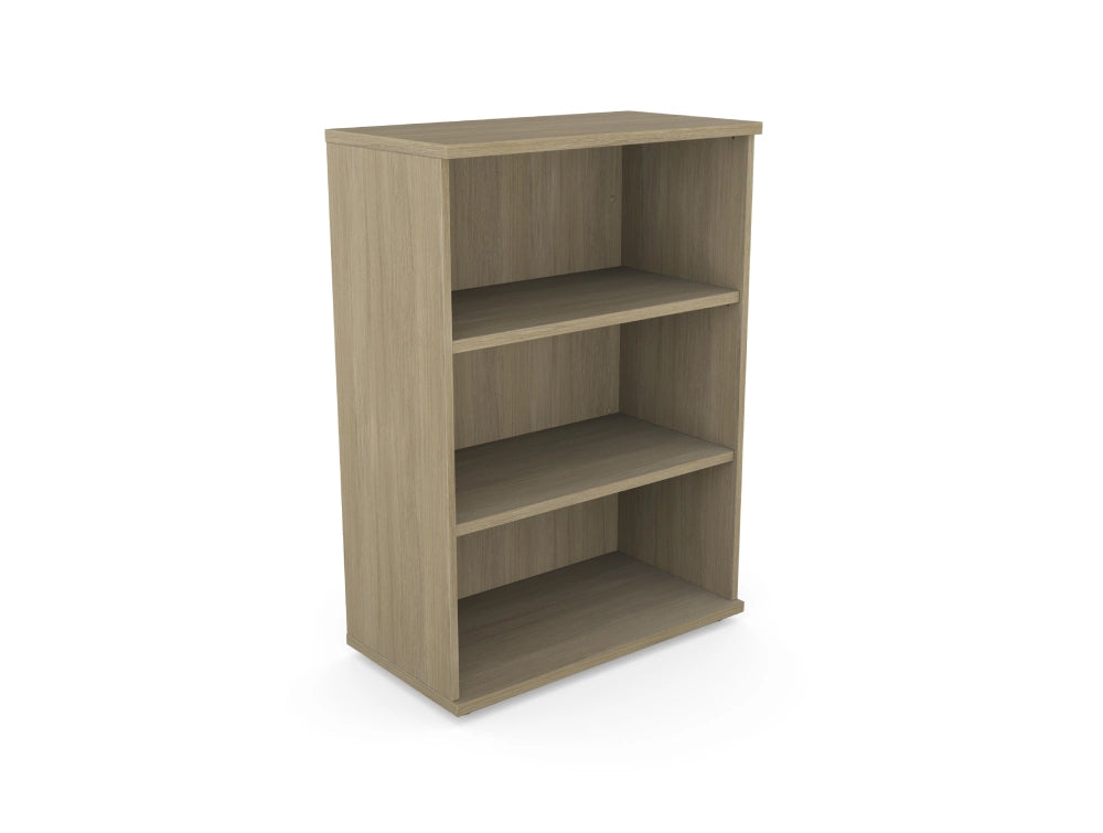 Kito Wooden Bookcase With Adjustable Shelves In Light Oak Finish