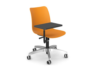 Klass Height Adjustable Classroom Chair with 5 Star Base with Castors 2