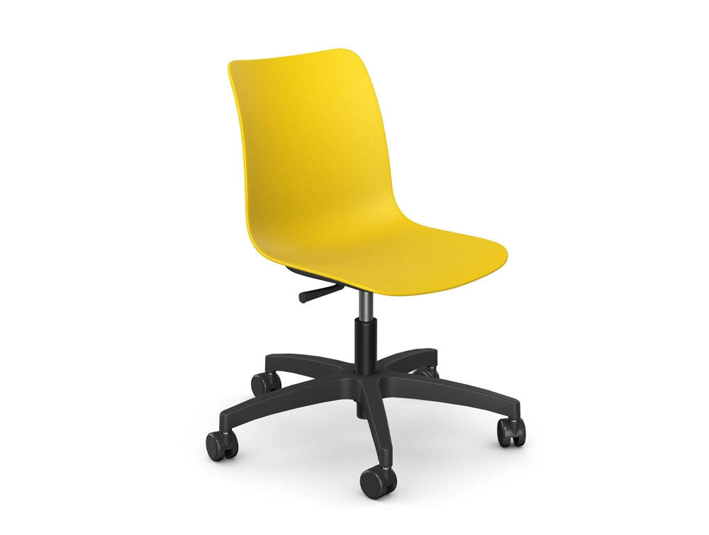 Klass Height Adjustable Classroom Chair with 5 Star Base with Castors