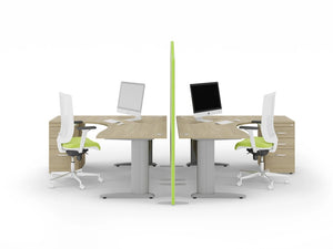 Komo Crescent Desk With Pole Leg 11