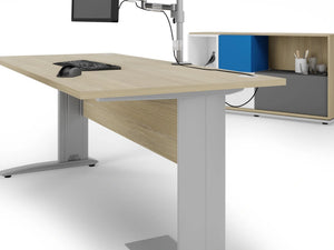 Komo Crescent Desk With Pole Leg 16