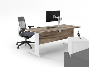 Komo Crescent Desk With Pole Leg 19