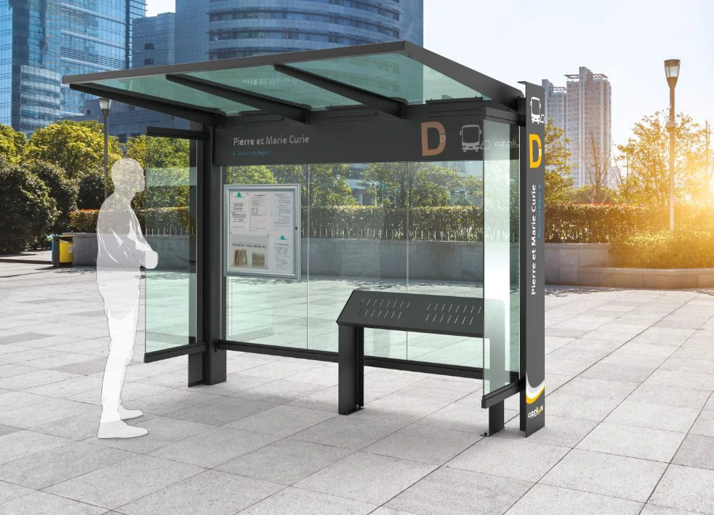 Kube Steel Perch Seat in Outdoor Setting 2