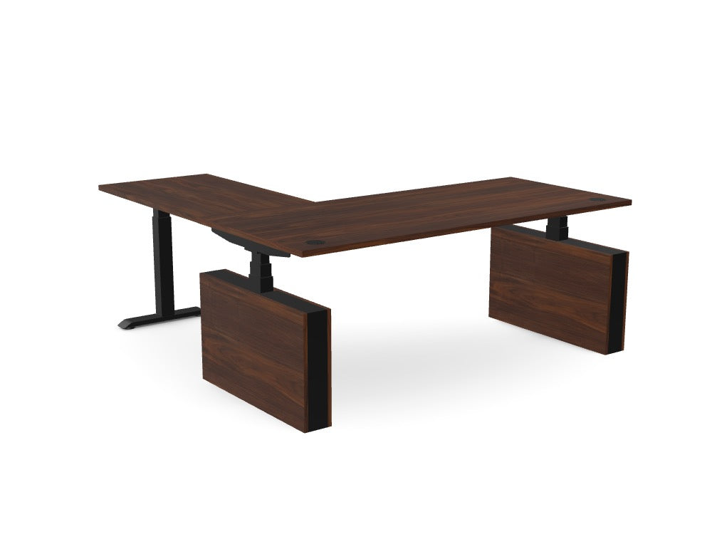 Custom Ws.D Levo Sit-Stand Desk with Return - Ref: 9TTP97I