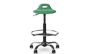 Lab Height Adjustable Sit Stand Stool With Castors 4