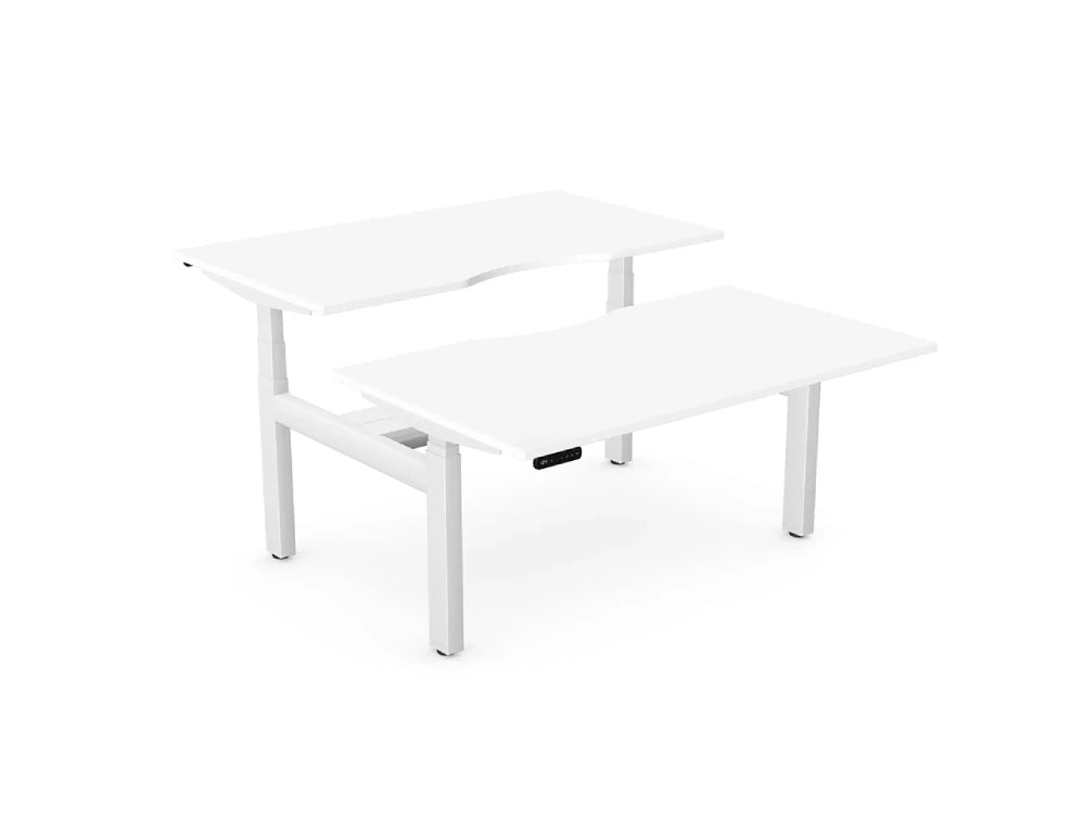 Leap Bench Desk Frame  Lp Db3S8050 Wht  2B 2X Top  E 25 Dps1280 Uo