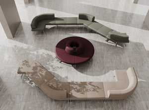 Legvan Upholstered Modular Seating in Reception Setting 6