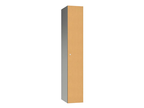 Leisure 1-Door Aluminium Locker - Beech