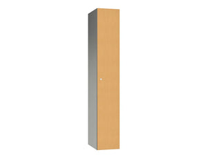Leisure 1-Door Aluminium Locker - Beech