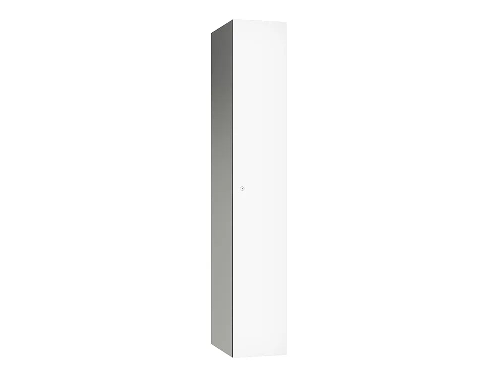 Leisure 1 Door Aluminium Locker Frosty Wht