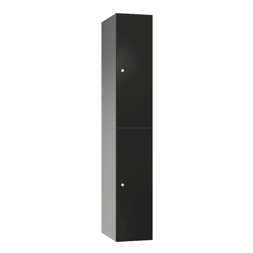 Leisure 2 Door Aluminium Locker Black