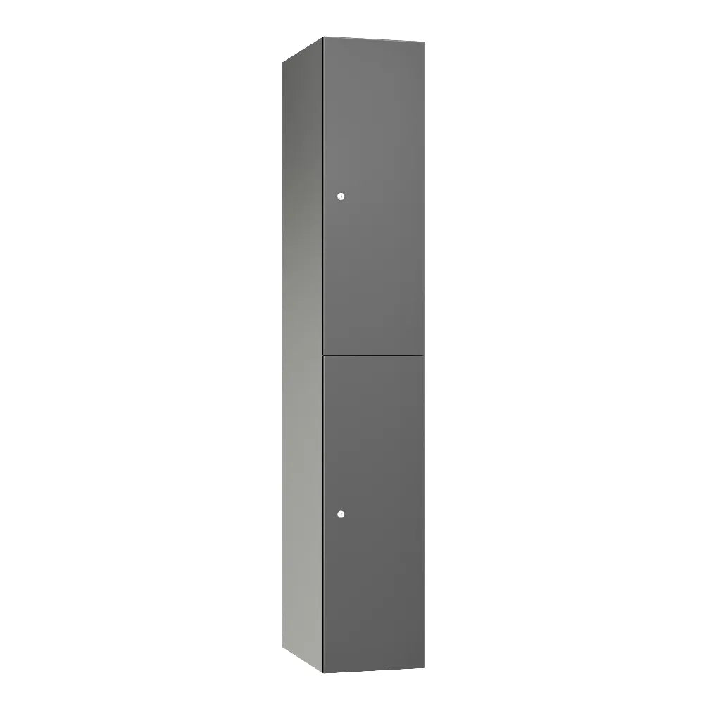 Leisure 2 Door Aluminium Locker Drk Grey