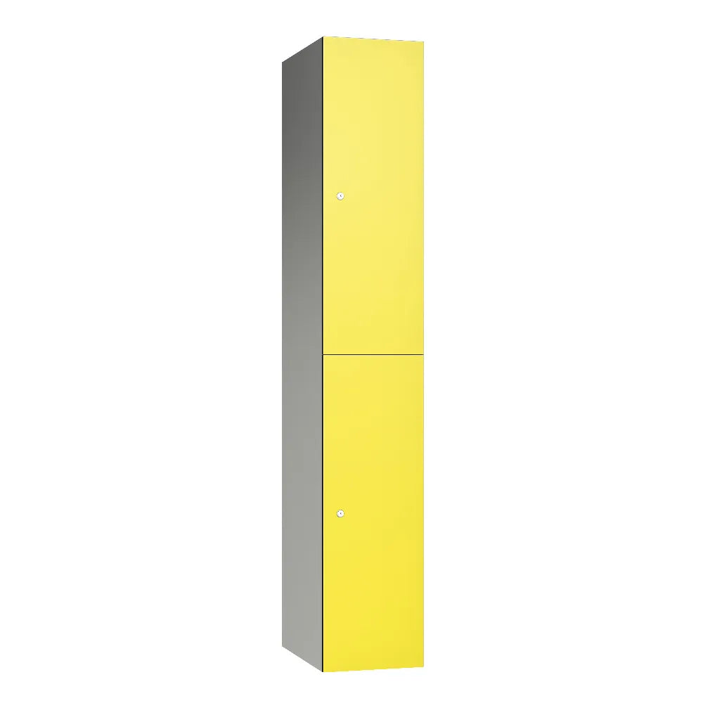 Leisure 2-Door Aluminium Locker - Lime Yellow