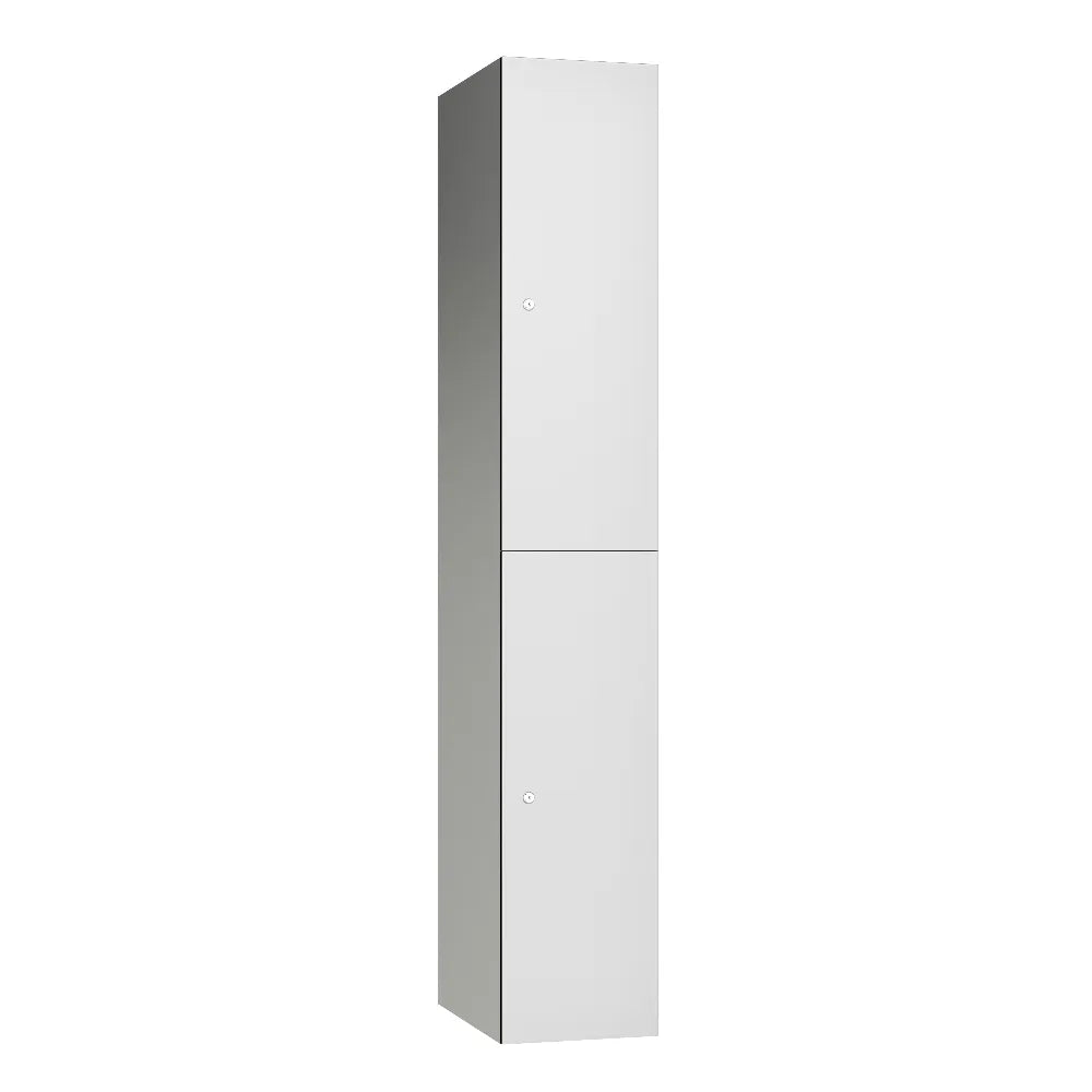 Leisure 2-Door Aluminium Locker - Light Grey