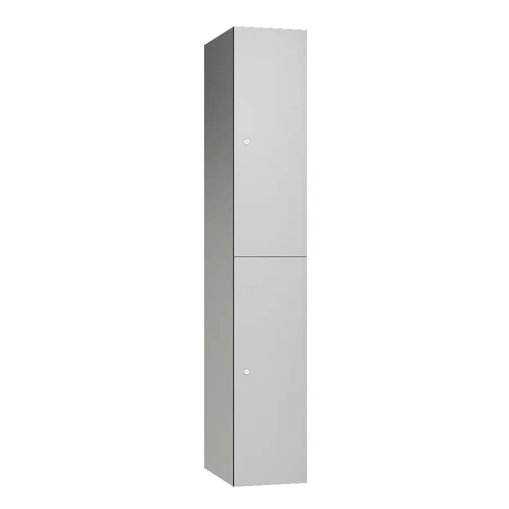 Leisure 2-Door Aluminium Locker - Pearl Grey
