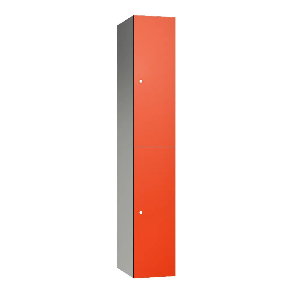 Leisure 2-Door Aluminium Locker - Tangerine