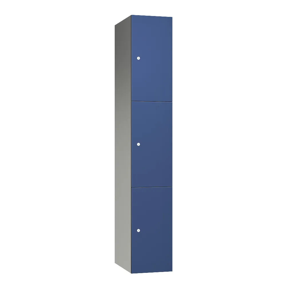Leisure 3 Door Aluminium Locker Beech