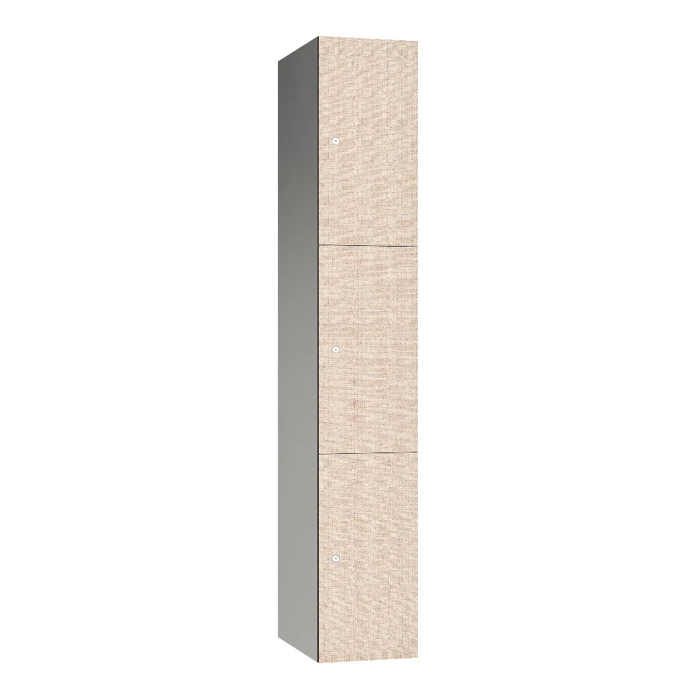Leisure 3 Door Aluminium Locker Clear Mesh