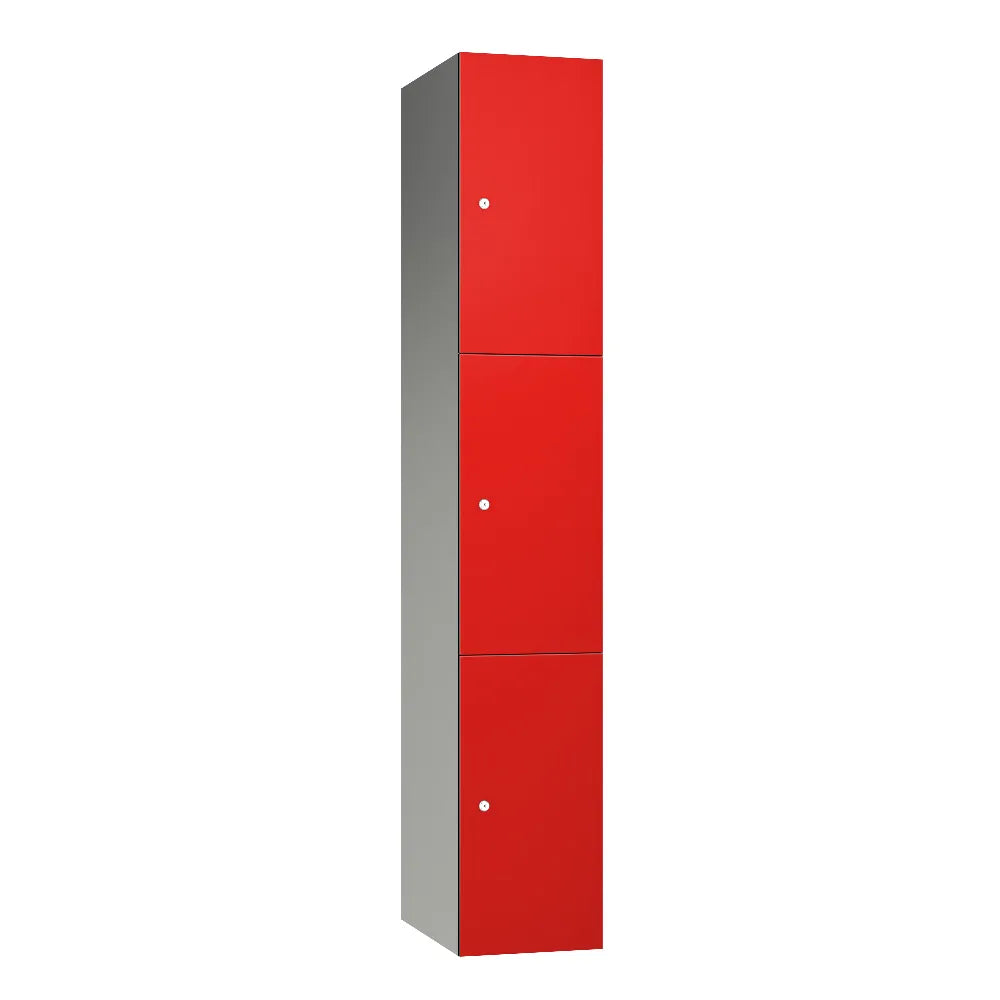 Leisure 3-Door Aluminium Locker - Red Dynasty