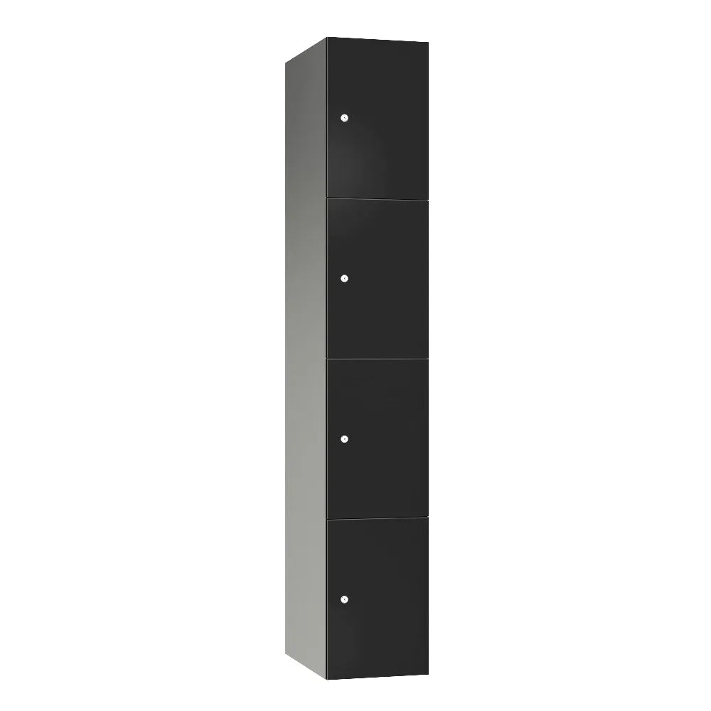 Leisure 4-Door Aluminium Locker - Black