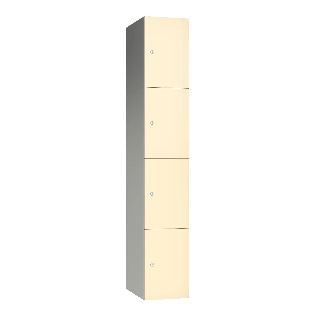 Leisure 4 Door Aluminium Locker Ivory