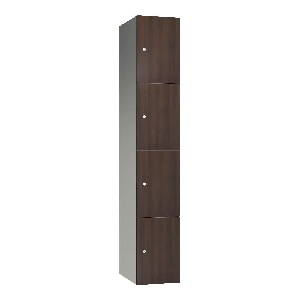 Leisure 4-Door Aluminium Locker - Walnut