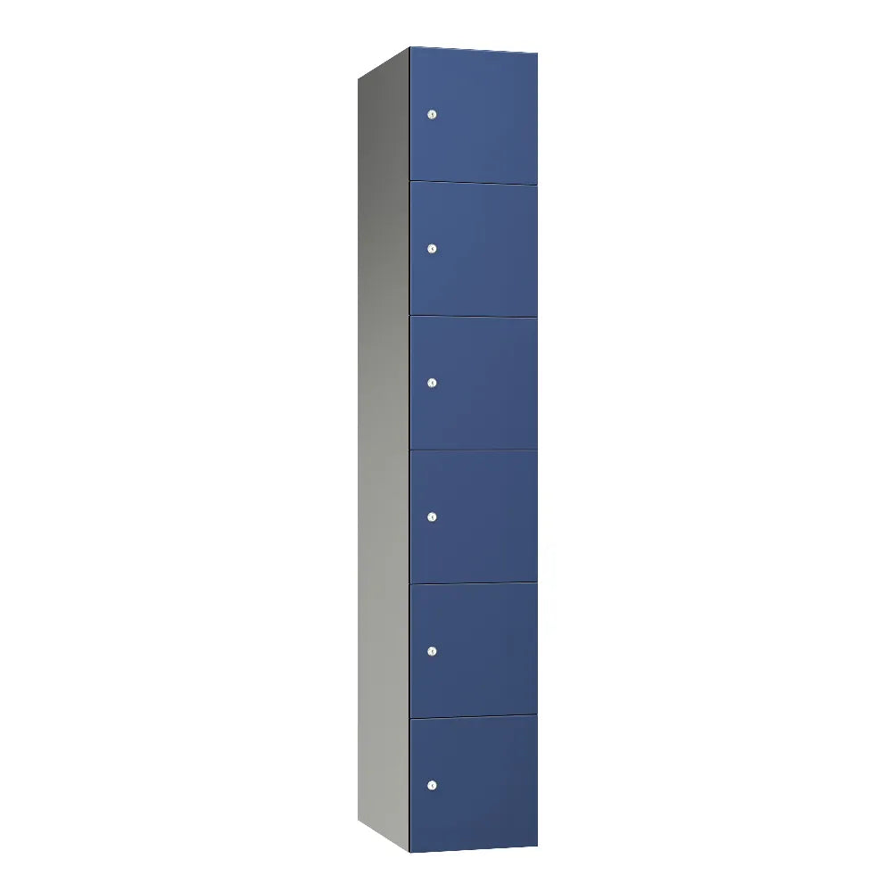 Leisure 6-Door Aluminium Locker - Beech