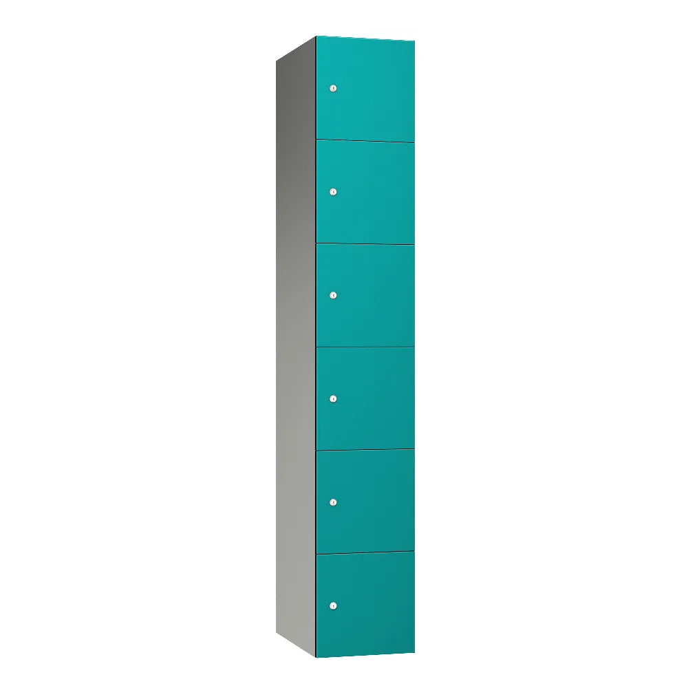 Leisure 6-Door Aluminium Locker - Peacock