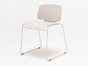 Lena Low Backrest Chair with Sled Base