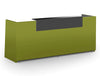 Libra Premium Green High Gloss Office Counter Unit With Anthracite Riser