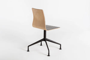 Linar Plus Wooden Chair  Metal Legs 10