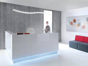 Linea Glass Reception Counter 4