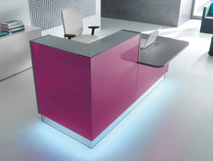 Linea Glass Reception Counter 6