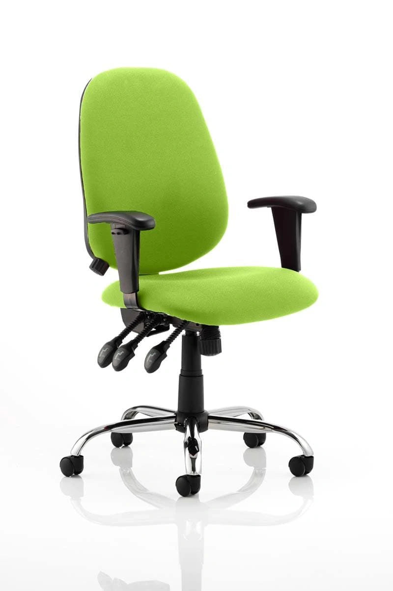 Lisbon Medium Back Task Operator Office Chair With Height Adjustable Arms KCUP0330 1