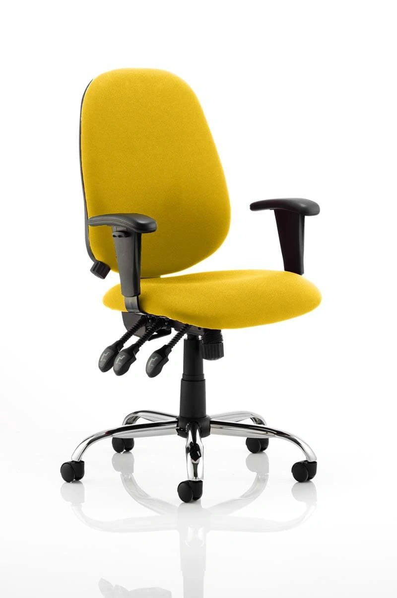 Lisbon Medium Back Task Operator Office Chair With Height Adjustable Arms KCUP0333 2