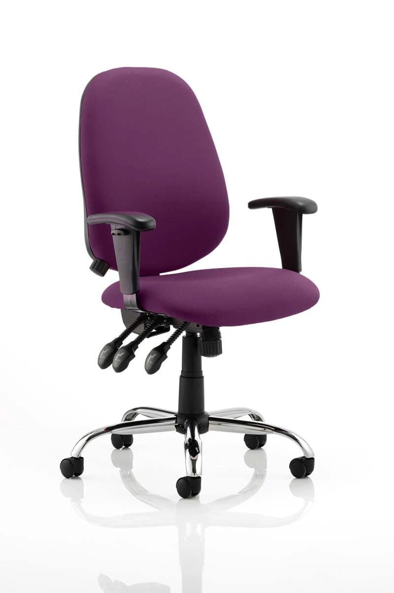 Lisbon Medium Back Task Operator Office Chair With Height Adjustable Arms KCUP0336 2