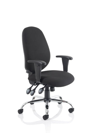 Lisbon Medium Back Task Operator Office Chair With Height Adjustable Arms OP000073 3
