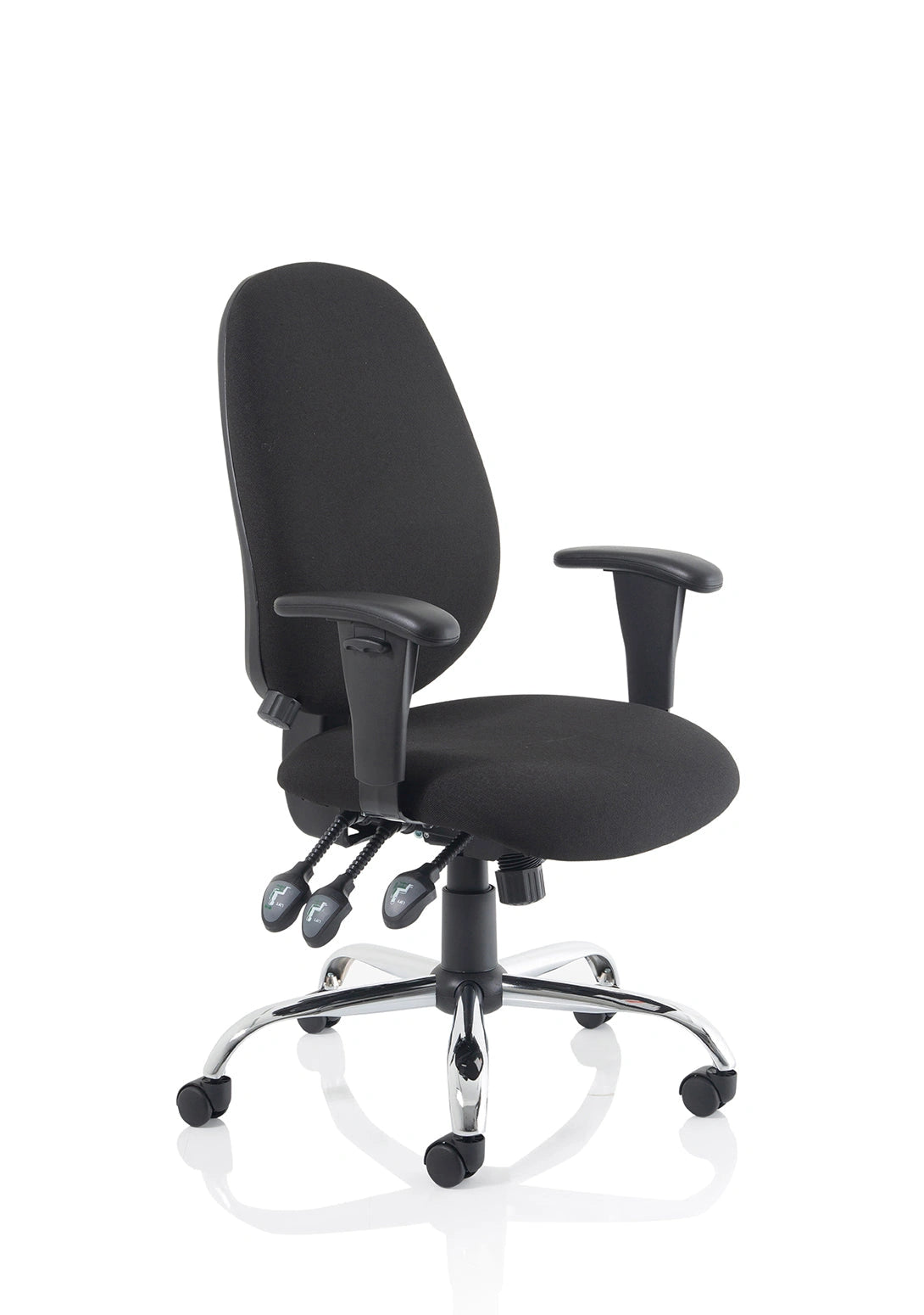 Lisbon Medium Back Task Operator Office Chair With Height Adjustable Arms OP000073 3