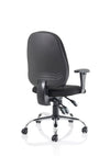 Lisbon Medium Back Task Operator Office Chair With Height Adjustable Arms OP000073 9