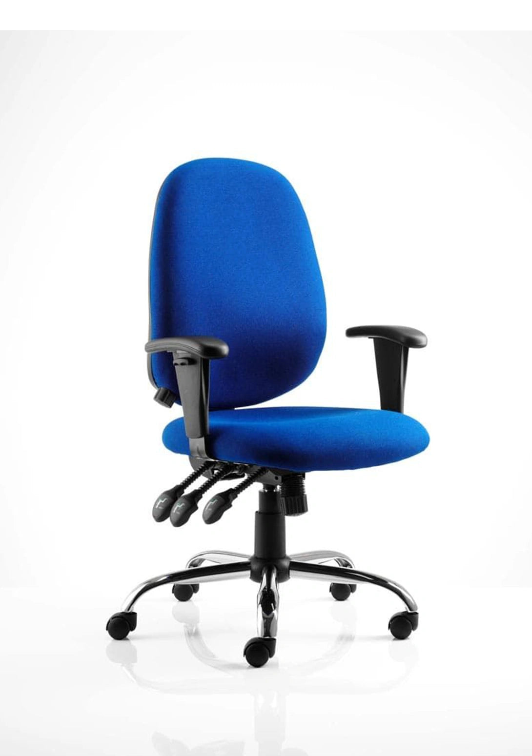 Lisbon Medium Back Task Operator Office Chair With Height Adjustable Arms OP000074 2
