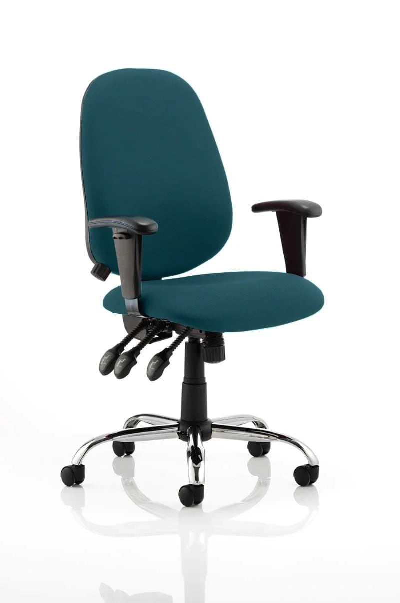 Lisbon Medium Back Task Operator Office Chair with Height Adjustable Arms KCUP0335