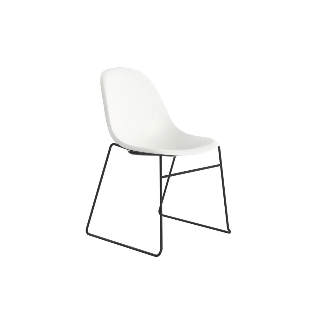 Lizzie Skid Chair CH3517WH 2