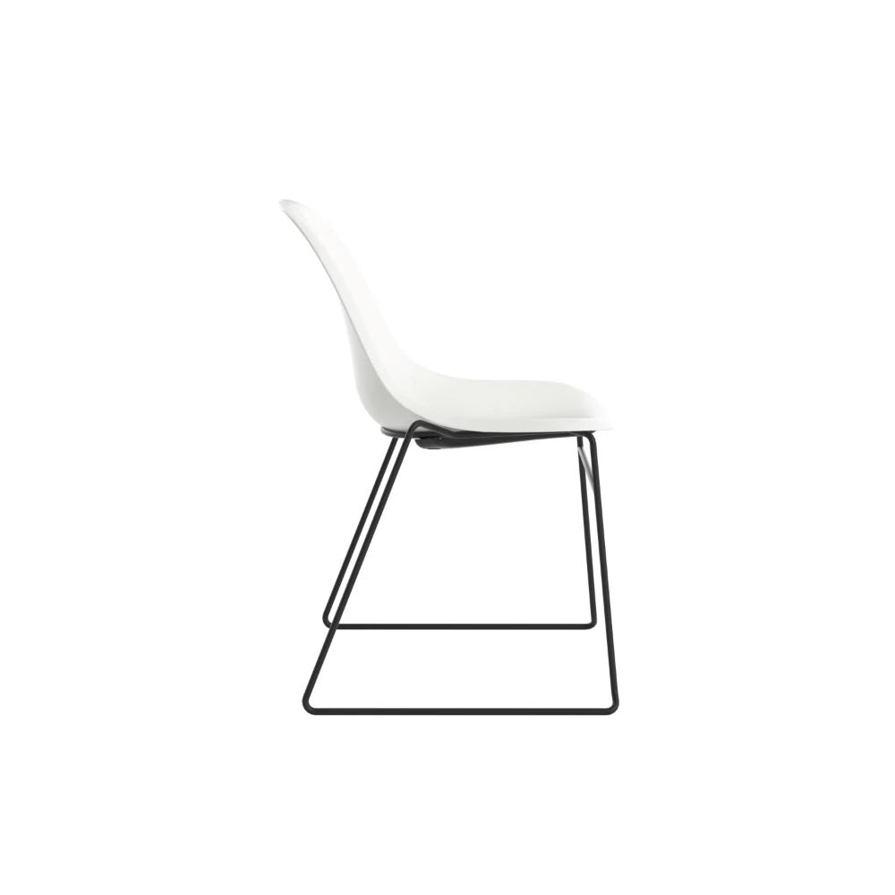 Lizzie Skid Chair CH3517WH 4