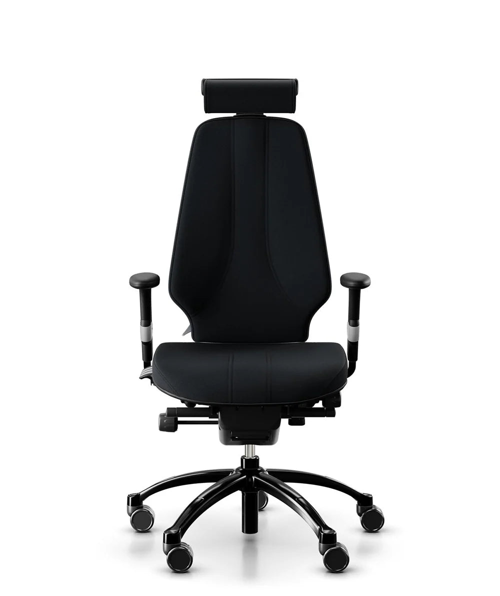 Logic 400 Gaja Black Ergonomic Chair with Neckrest RH