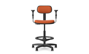 Logika Swivel Office Sit Stand Chair With Ring Footrest 2