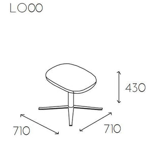 Loop Upholstered Footrest Dimensions