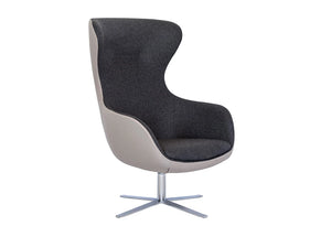 Loop Upholstered Lounge Armchair With High Backrest 2