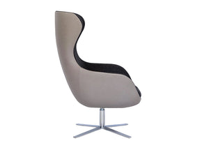Loop Upholstered Lounge Armchair With High Backrest 3